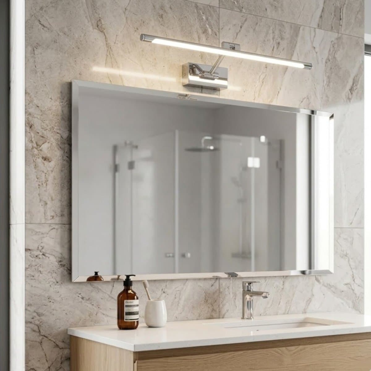 Applique moderno Gea Luce GAP442N LED metallo acrilico orientabile - 2