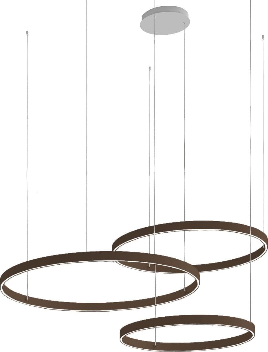 Lampadario moderno Promoingross GAME TRIS S40+S60+S80 LED CCT biemissione metallo silicone - 31