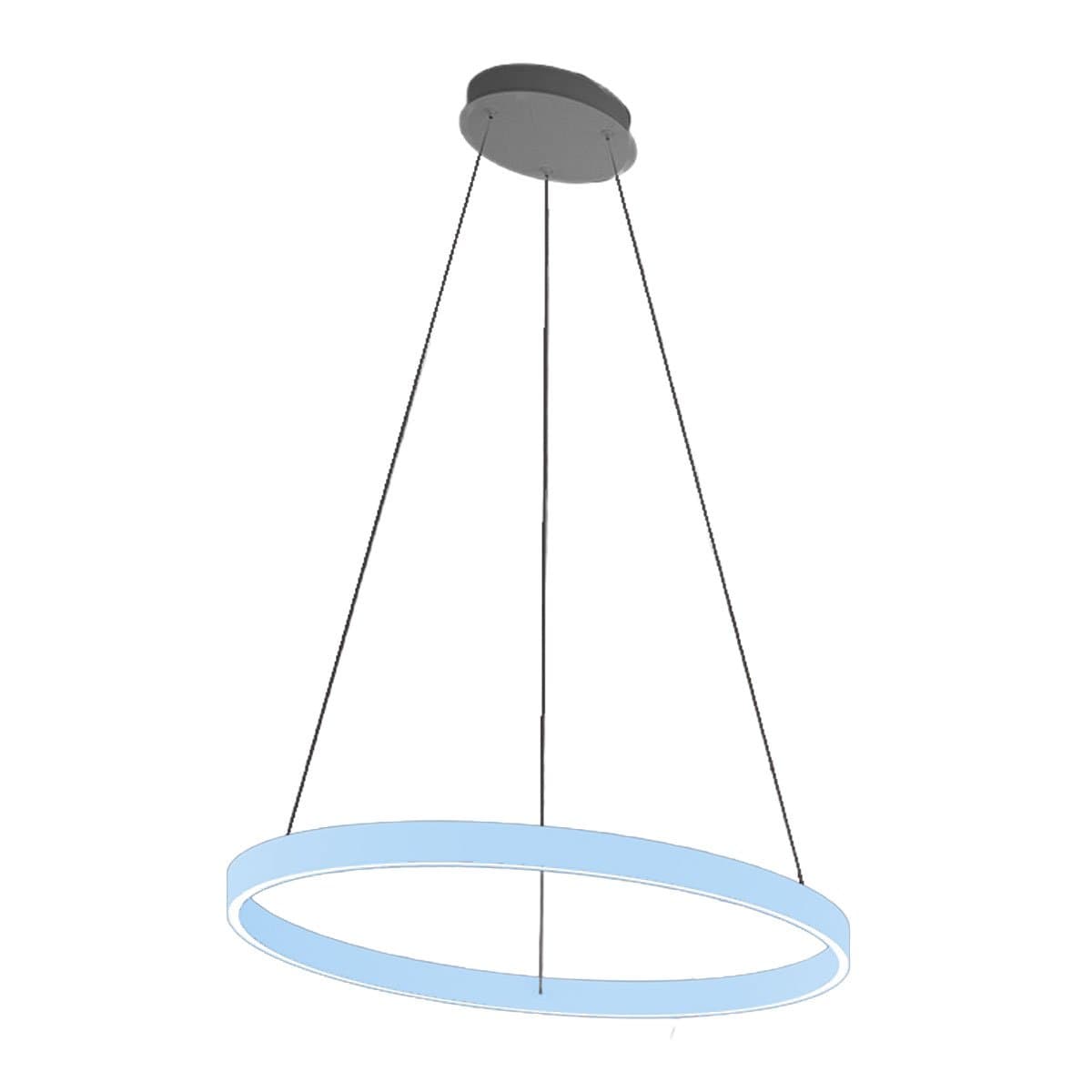 Lampadario moderno Promoingross GAME S80 LED CCT biemissione metallo silicone - 39
