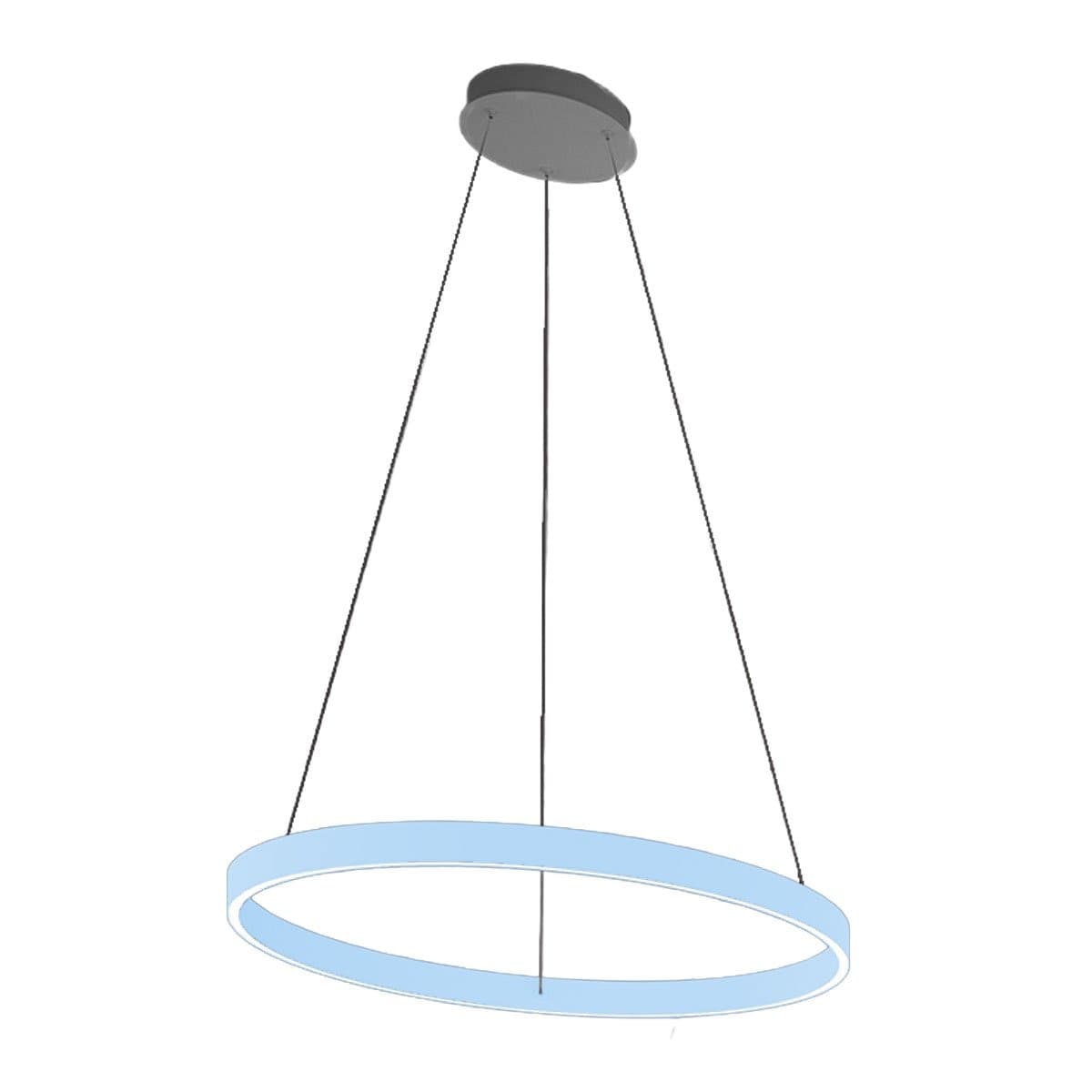 Lampadario moderno Promoingross GAME S80 LED CCT biemissione metallo silicone - 18