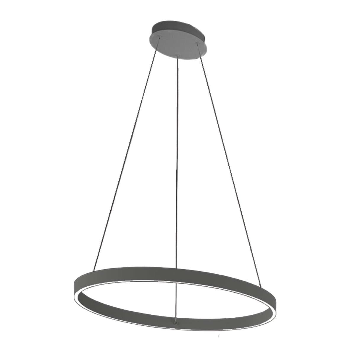 Lampadario moderno Promoingross GAME S80 LED CCT biemissione metallo silicone - 6