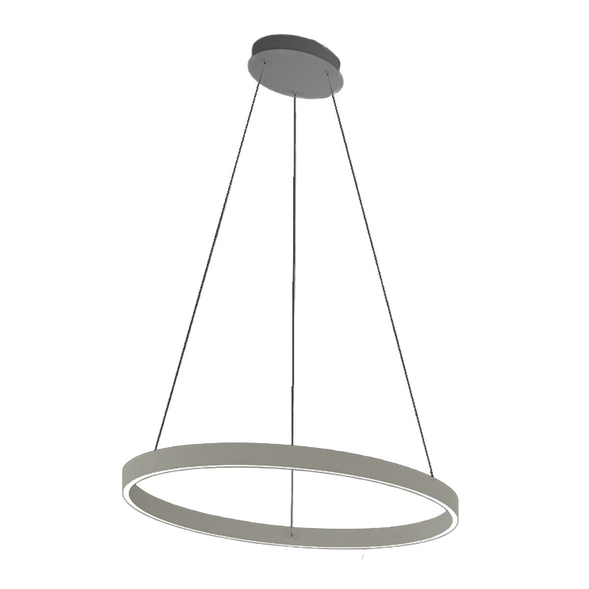 Lampadario moderno Promoingross GAME S80 LED CCT biemissione metallo silicone - 9