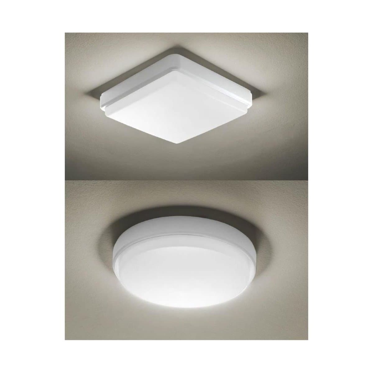 Plafoniera led Promoingross YNDI Q28 T28 WH CCT IP65 PVC metacrilato - 11