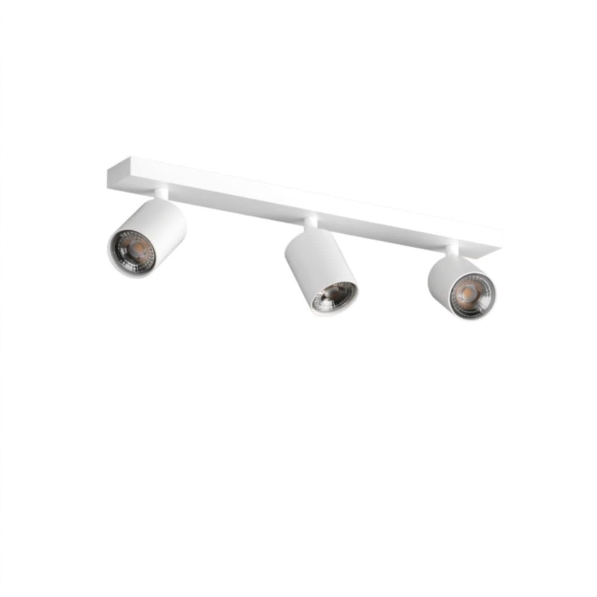 Binario moderno Top Light KORA 1208 3 BI GU10 LED faretti orientabili - 2