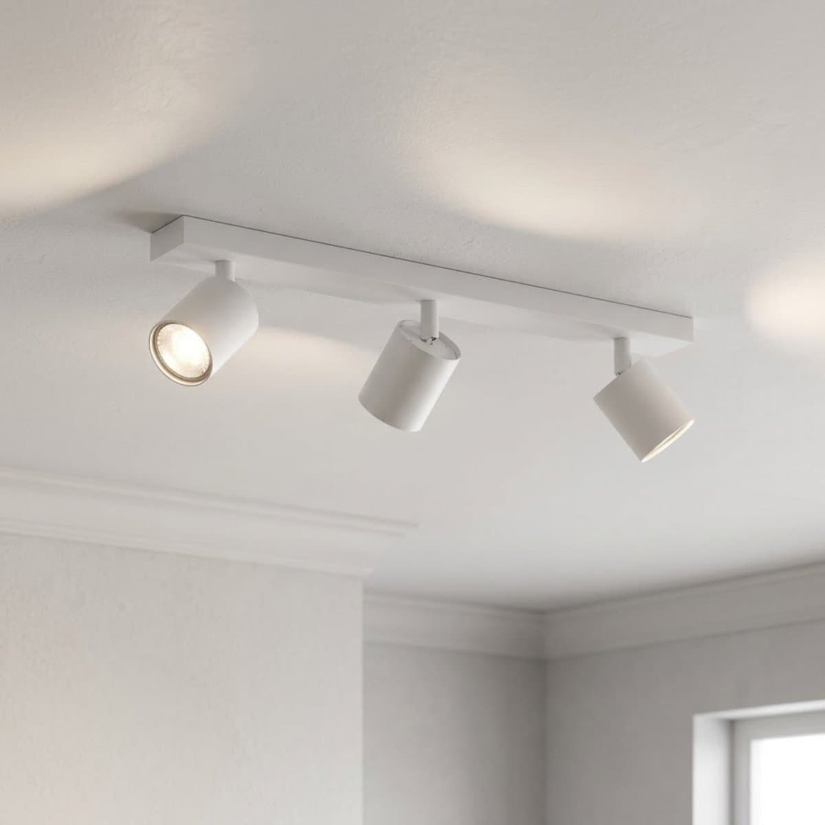 Binario moderno Top Light KORA 1208 3 BI GU10 LED faretti orientabili - 3