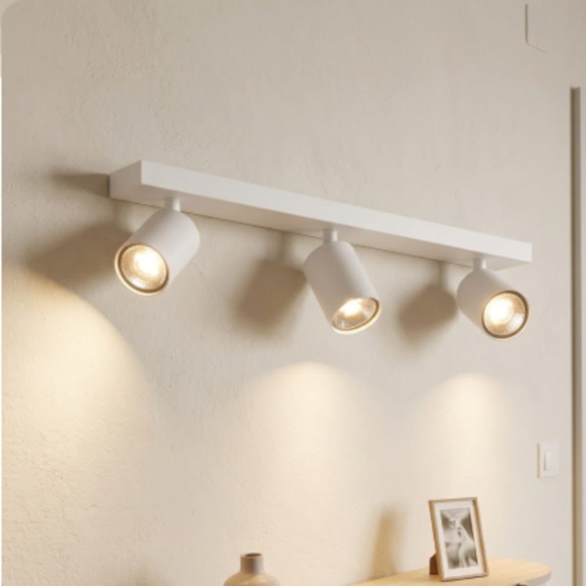 Binario moderno Top Light KORA 1208 3 BI GU10 LED faretti orientabili - 4