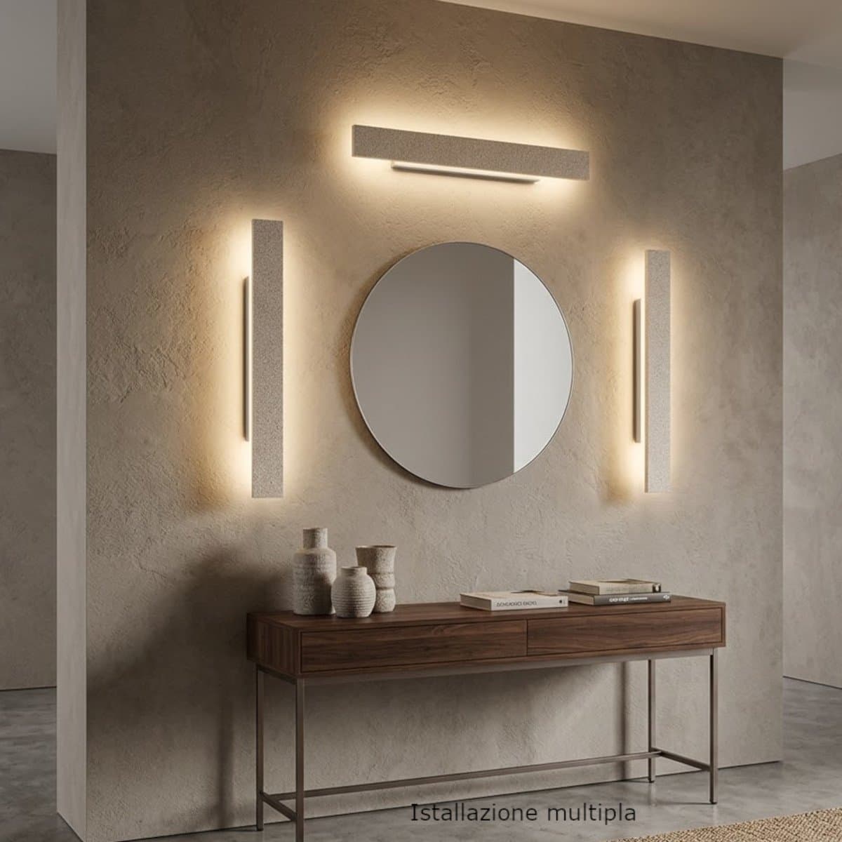 Applique moderno Promoingross DISPLAY A65 LED CCT metallo - 2