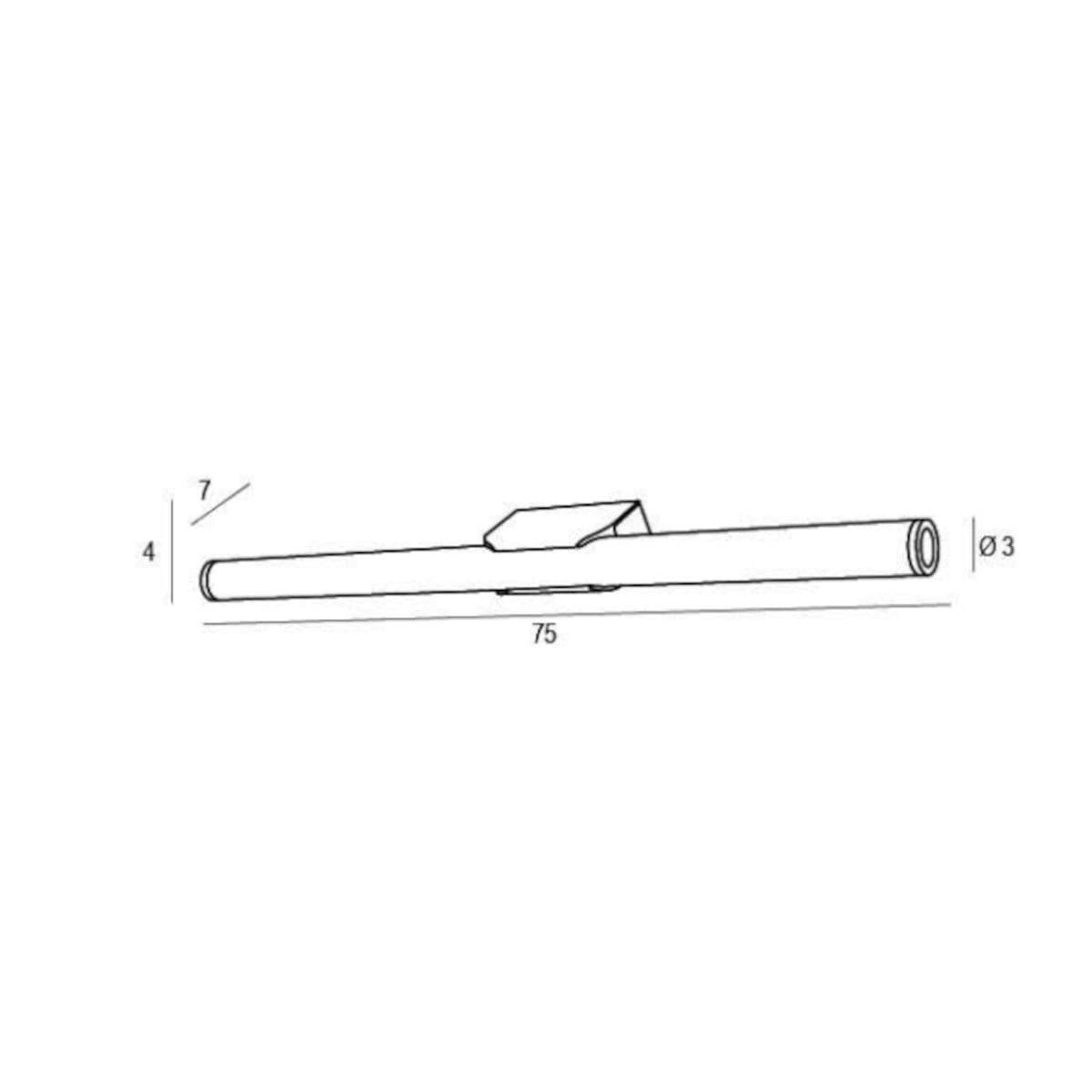 Applique moderno Promoingross EXTREME A75 LED IP44 metallo metacrilato - 7