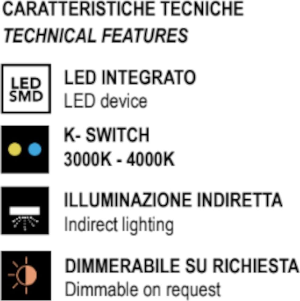 Applique led Promoingross CIRCUIT A32 CCT metallo metacrilato - 7