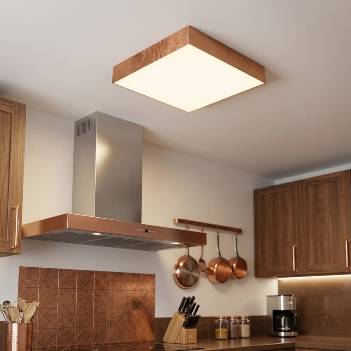Plafoniera led Promoingross BOX Q50 CCT 40x40 metallo metacrilato - 2