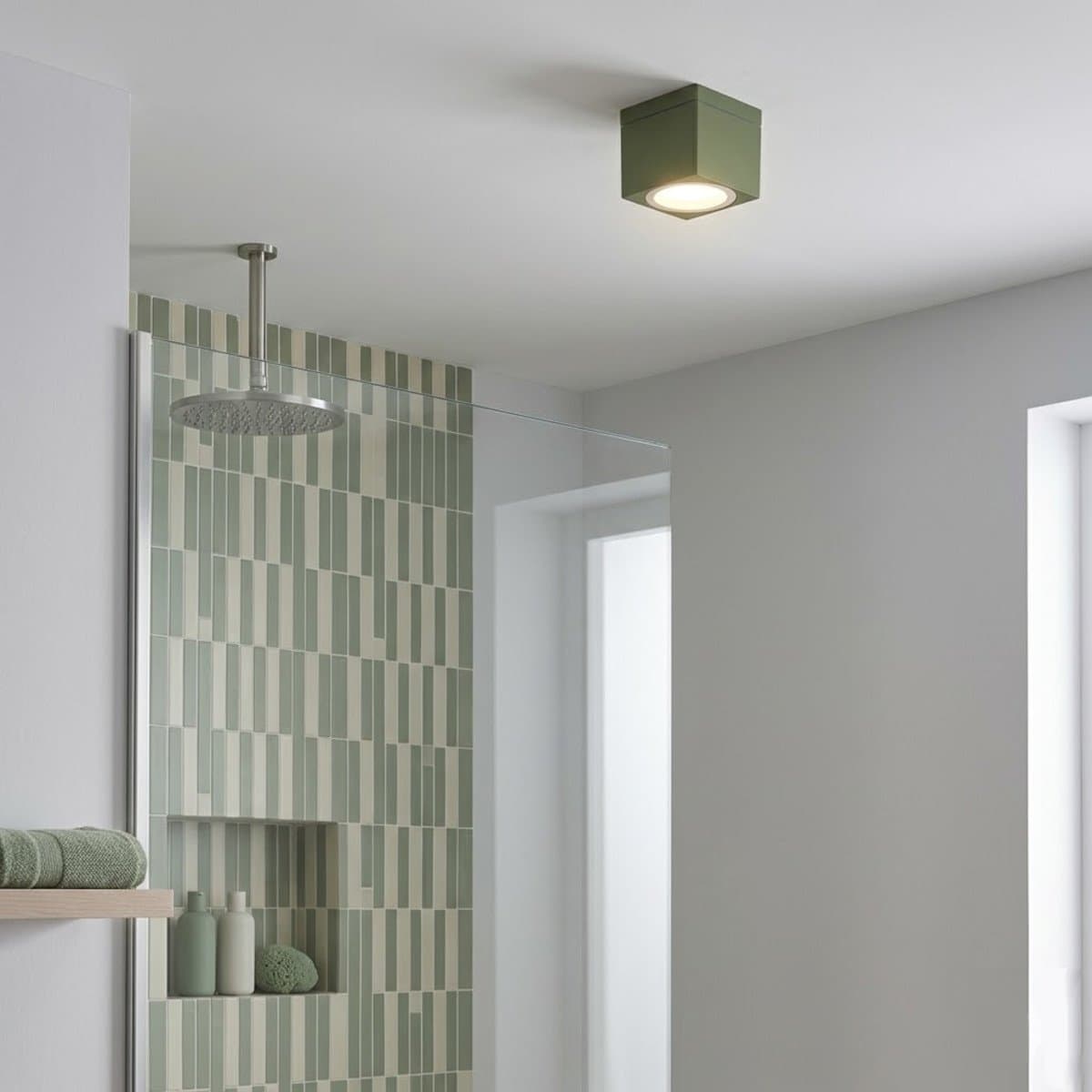 Plafoniera INTERNO Promoingross GIX Q9 GX53 LED IP65 alluminio vetro - 2