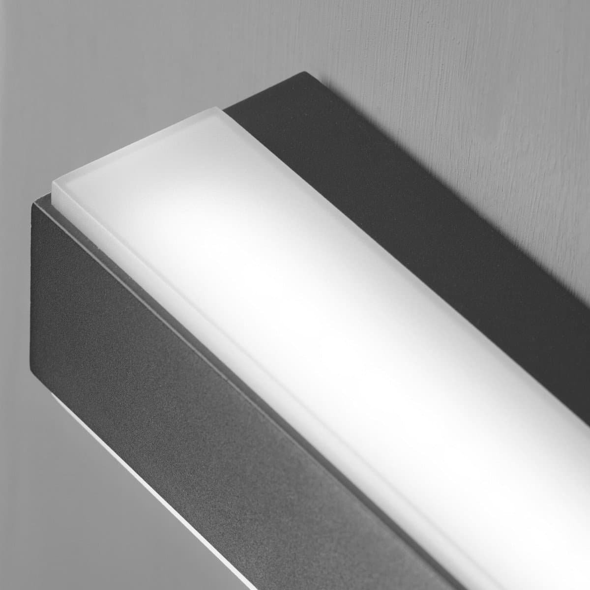 Applique led Promoingross VIEW A22 CCT IP65 biemissione metallo metacrilato - 3