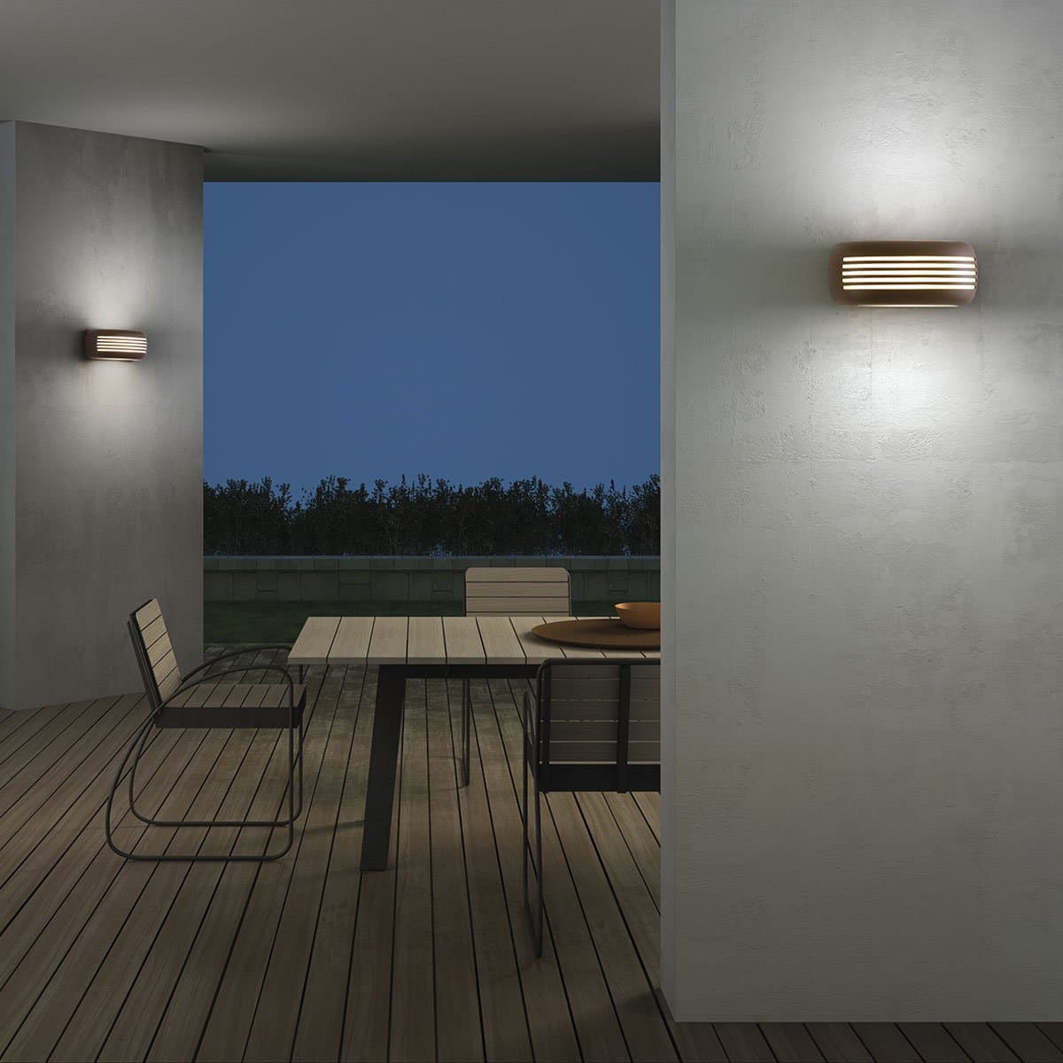 Applique Promoingross NAIL A28 A E14 LED IP54 alluminio metacrilato classico moderno - 3