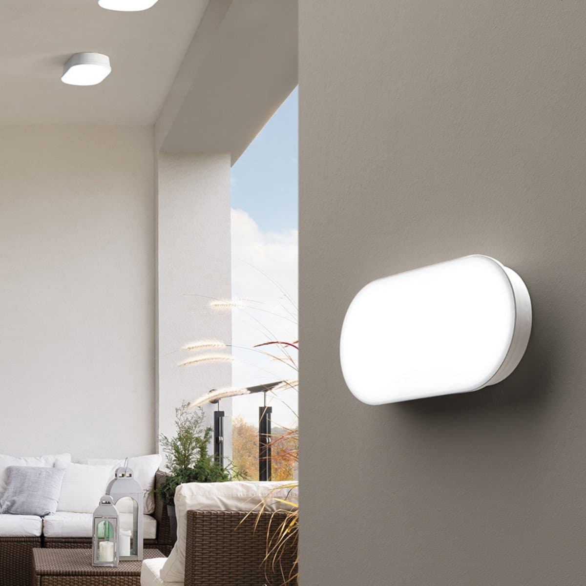 Applique moderno Promoingross ZERO PL12 PL20 LED IP65 PVC metacrilato - 4