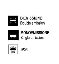 Applique classico Promoingross PATHIO RU E27 LED IP54 alluminio vetro - 5