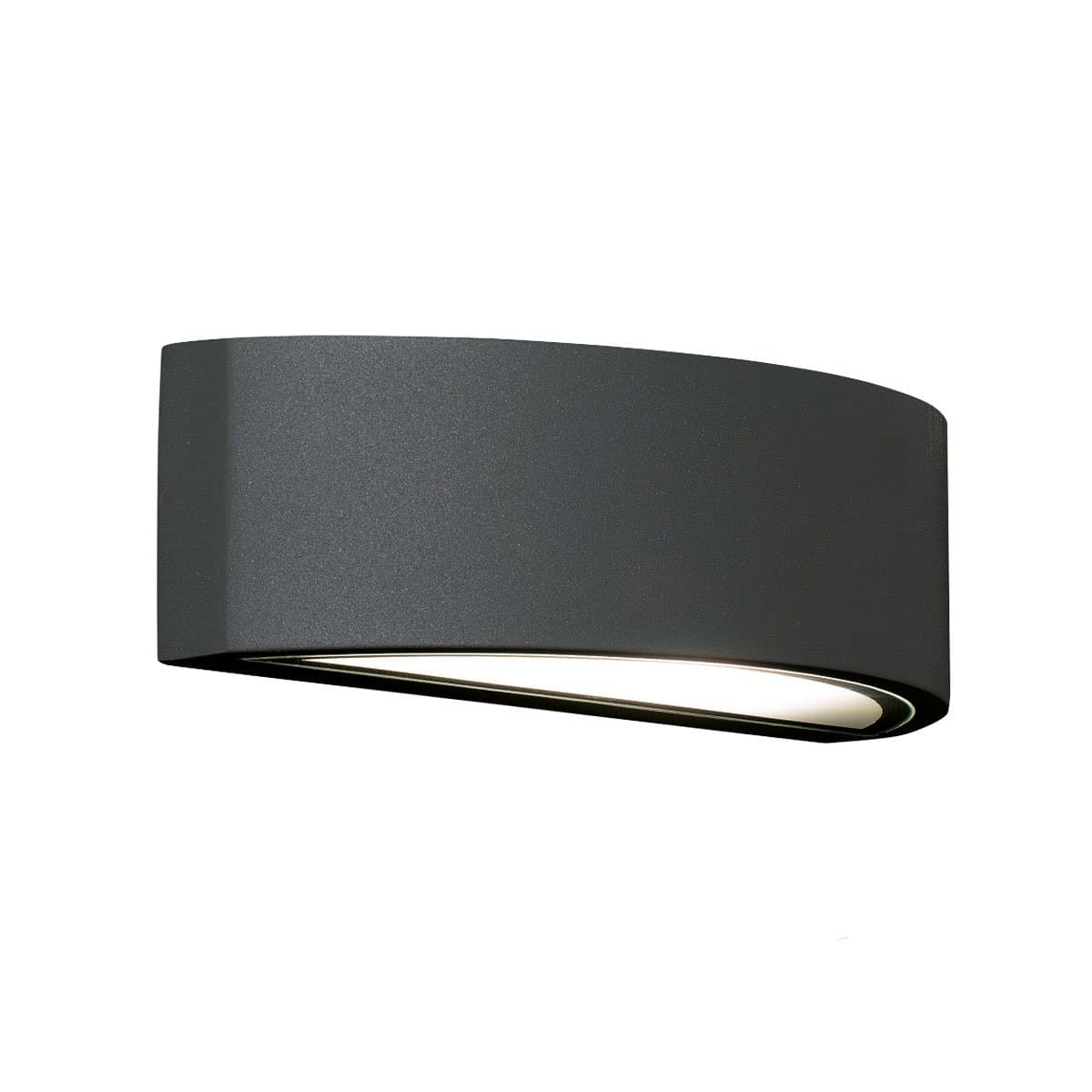 Applique moderno Promoingross LENTE 5581 E27 LED IP54 alluminio vetro biemissione monoemissione - 6