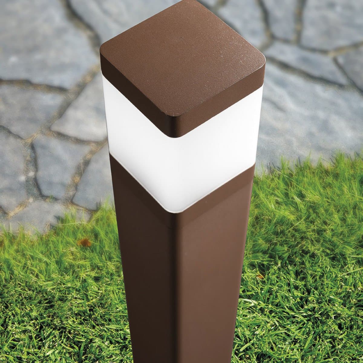 Lampioncino classico Promoingross FROST 55 RU E27 LED IP65 alluminio metacrilato - 2
