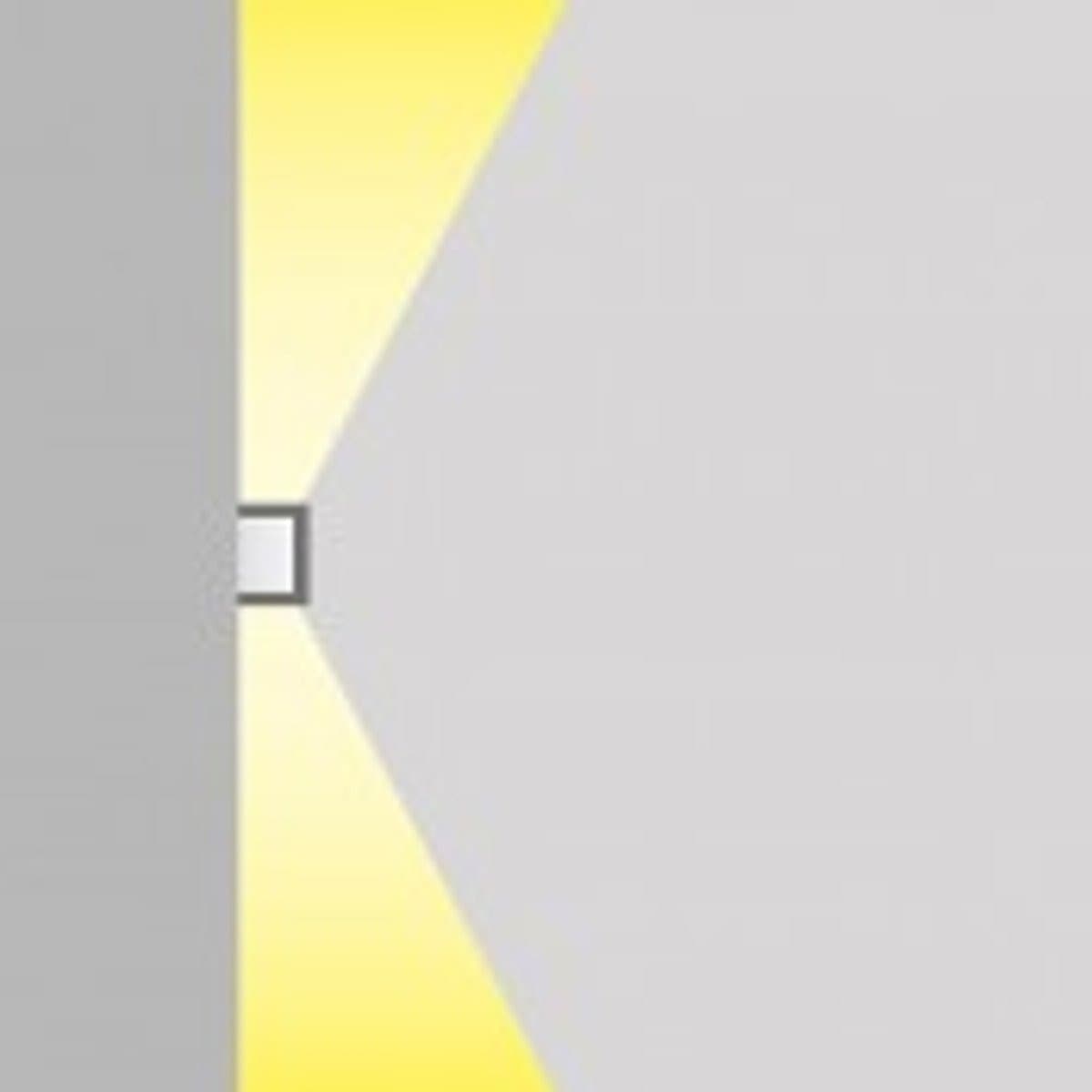Applique classico Top Light SPA AP CO GX53 LED IP54 alluminio vetro biemissione - 4