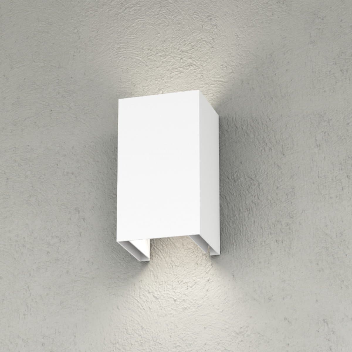 Applique moderno Top Light SPA PLUS AP GX53 LED IP54 alluminio vetro biemissione - 2