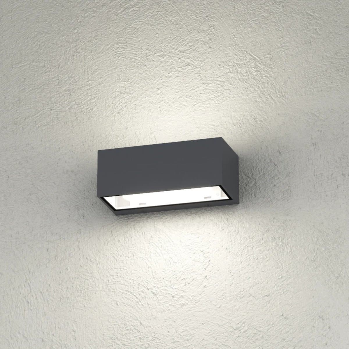 Applique moderno Top Light SPA AG GX53 LED IP54 alluminio vetro biemissione - 14