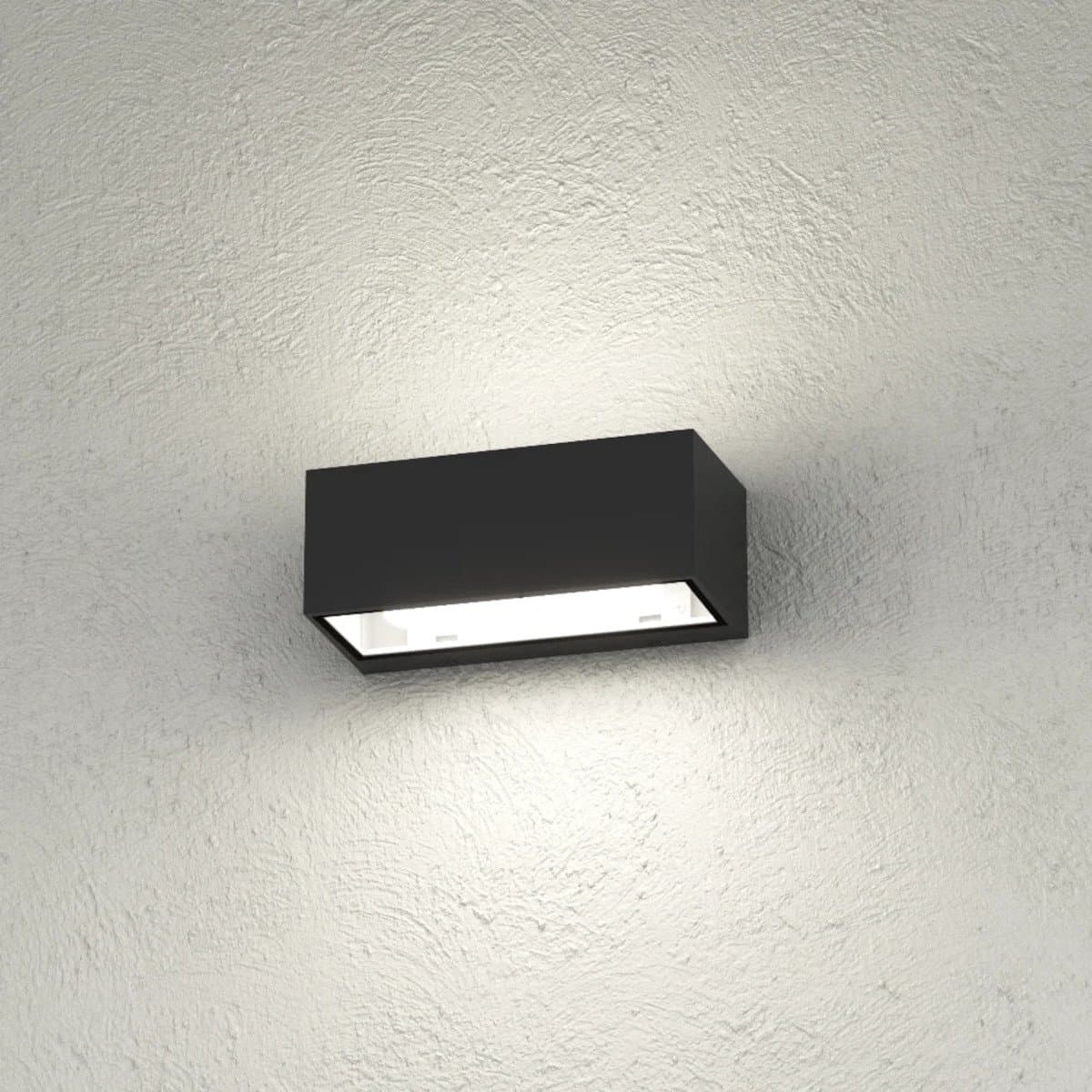 Applique moderno Top Light SPA AG GX53 LED IP54 alluminio vetro biemissione - 5