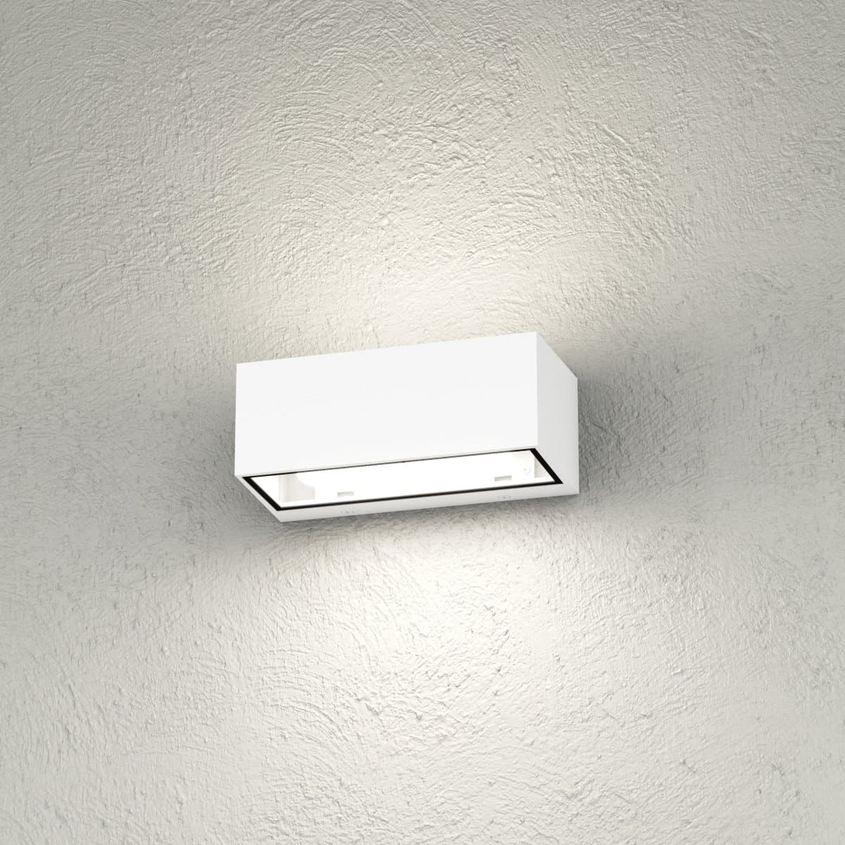 Applique moderno Top Light SPA AG GX53 LED IP54 alluminio vetro biemissione - 7