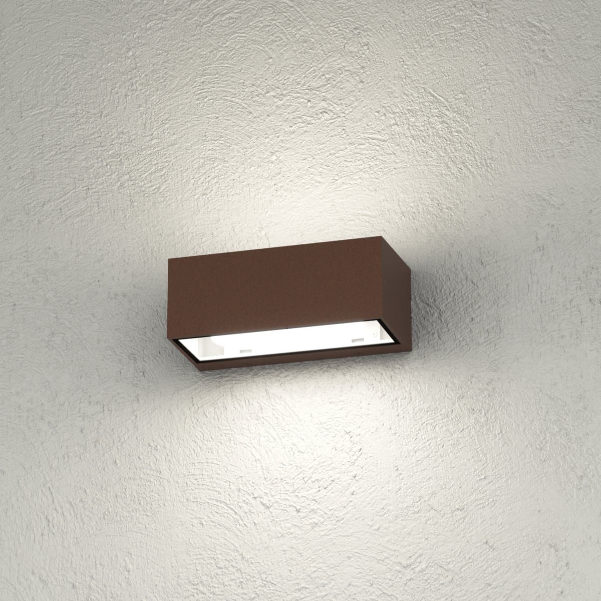 Applique classica Top Light SPA AG GX53 LED IP54 alluminio vetro biemissione - 2
