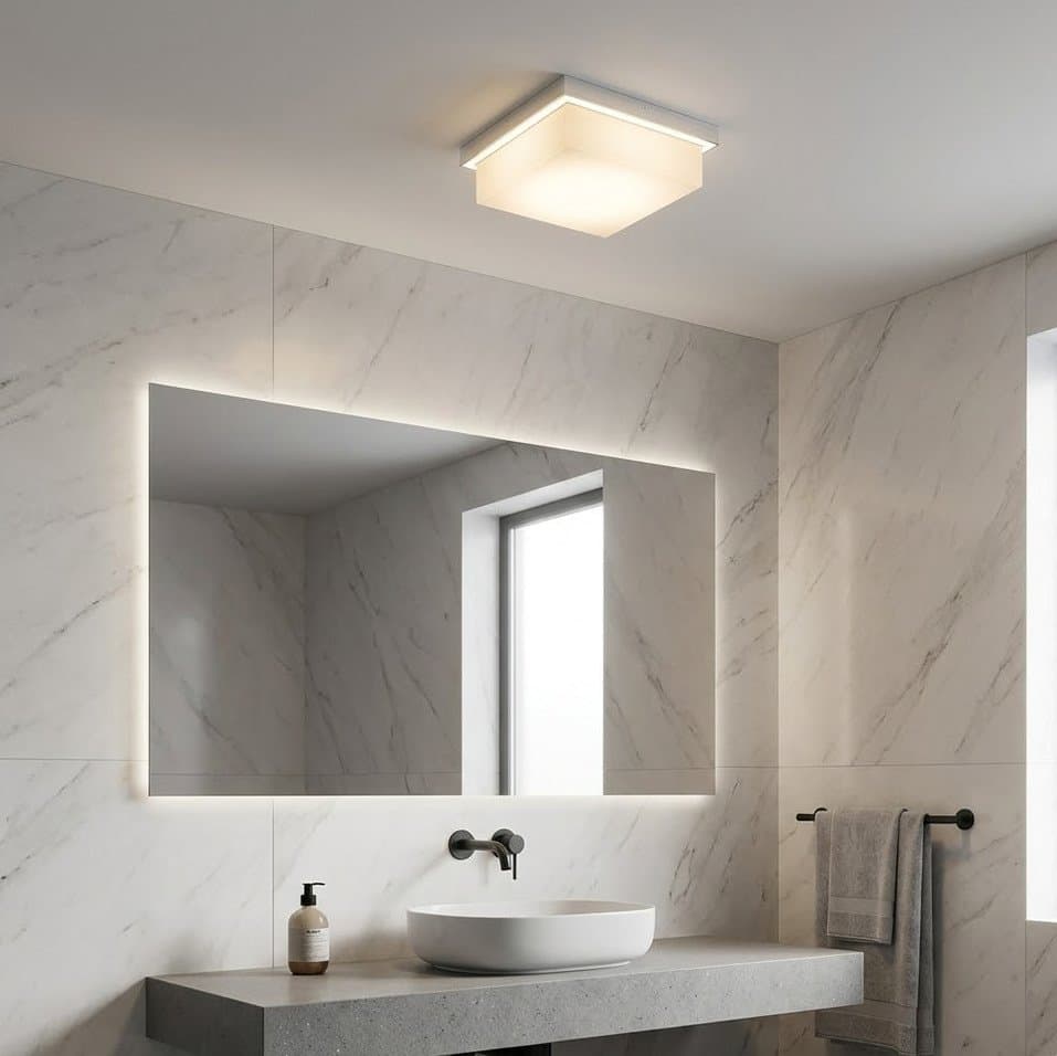 Plafoniera moderno Top Light MIAMI Q BI GX53 LED IP54 alluminio policarbonato - 3