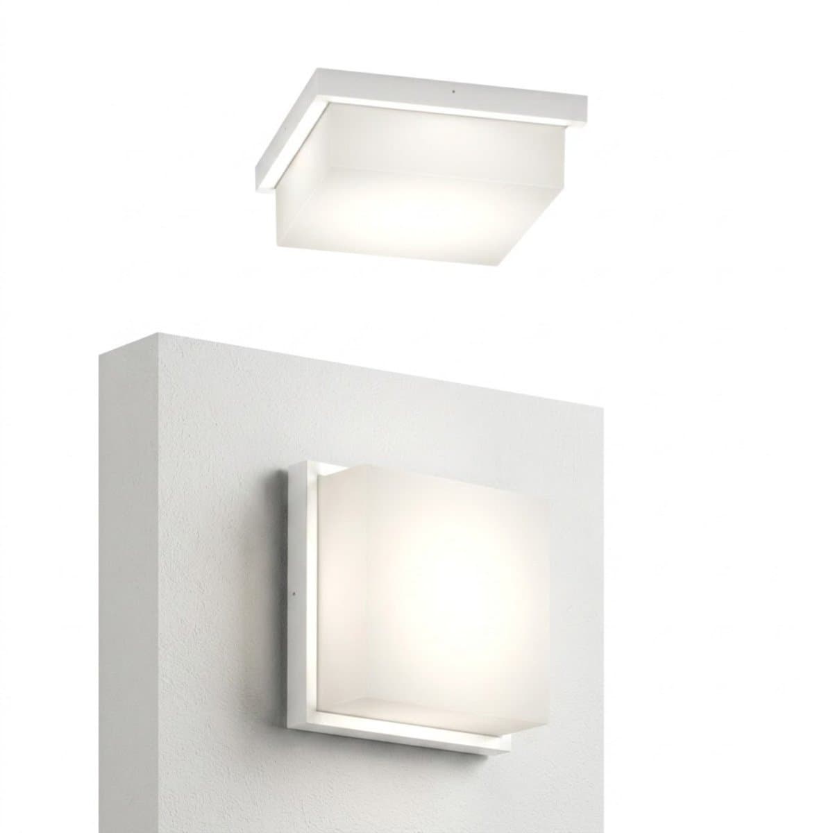 Plafoniera moderno Top Light MIAMI Q BI GX53 LED IP54 alluminio policarbonato - 4