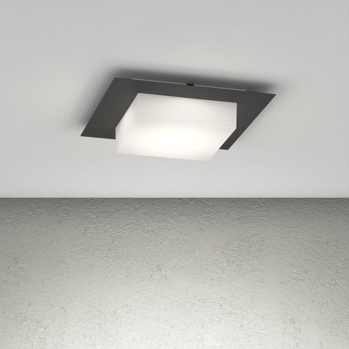 Plafoniera moderno Top Light MIAMI PLUS Q GX53 LED IP54 alluminio policarbonato - 2
