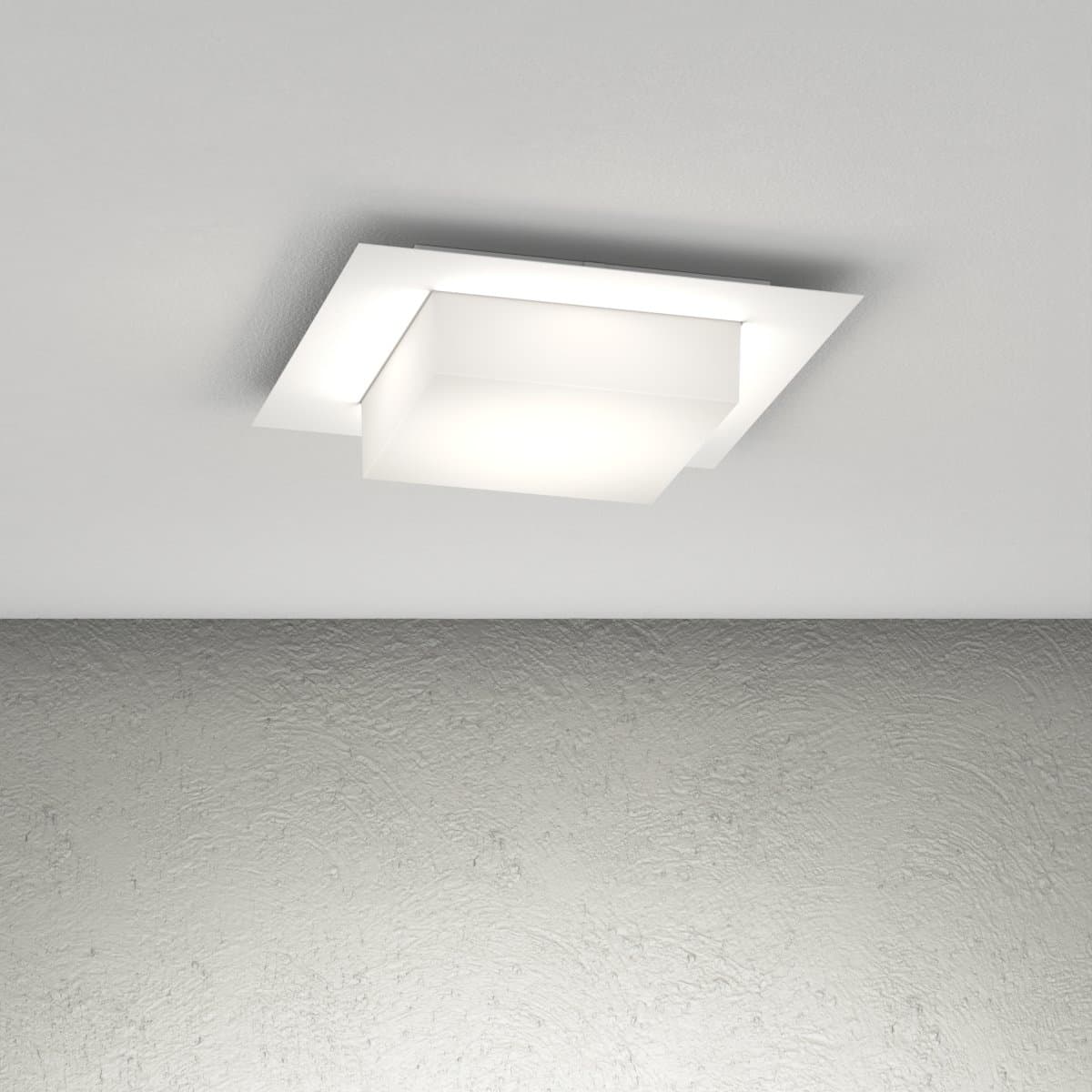 Plafoniera moderno Top Light MIAMI PLUS Q GX53 LED IP54 alluminio policarbonato - 5
