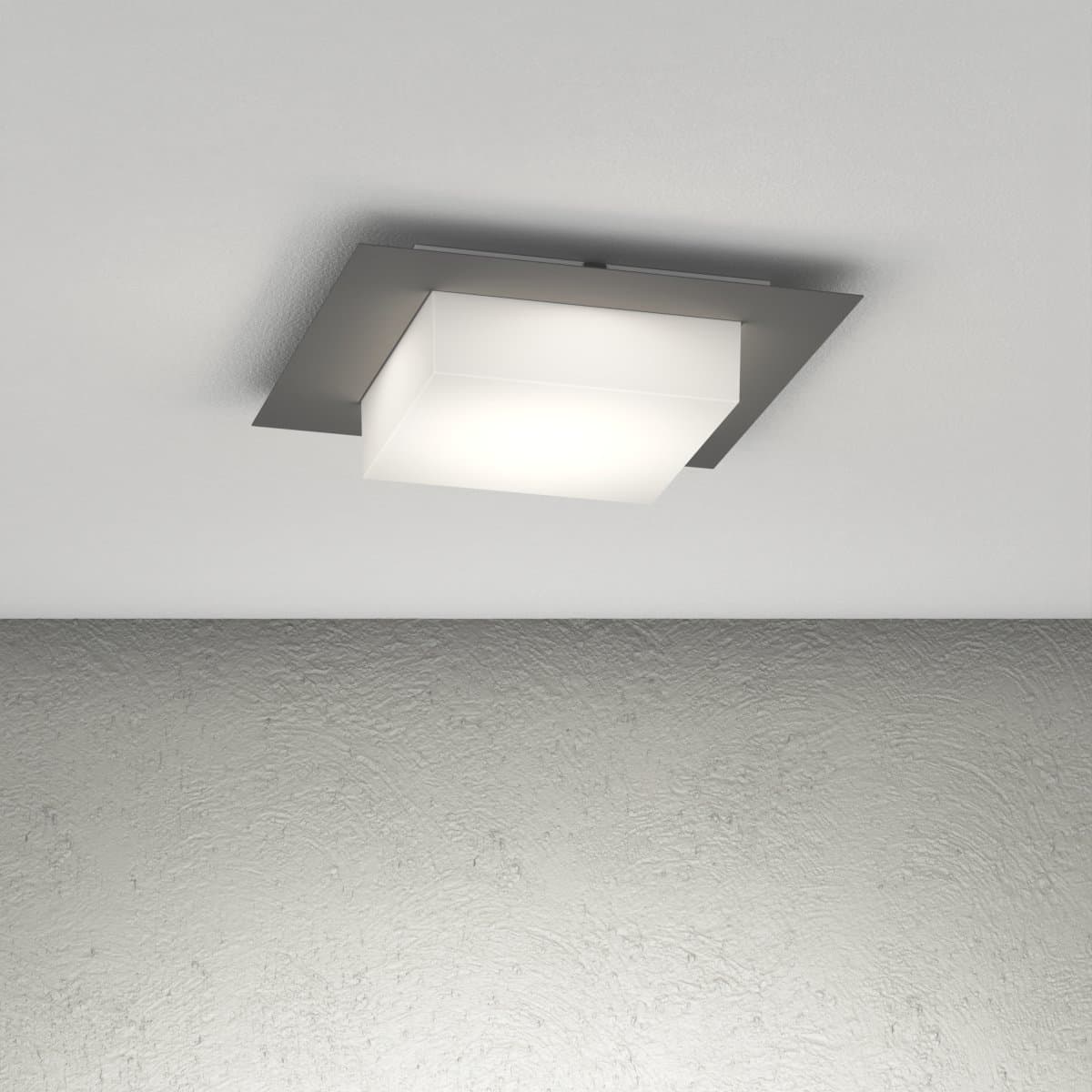 Plafoniera moderno Top Light MIAMI PLUS Q GX53 LED IP54 alluminio policarbonato - 7