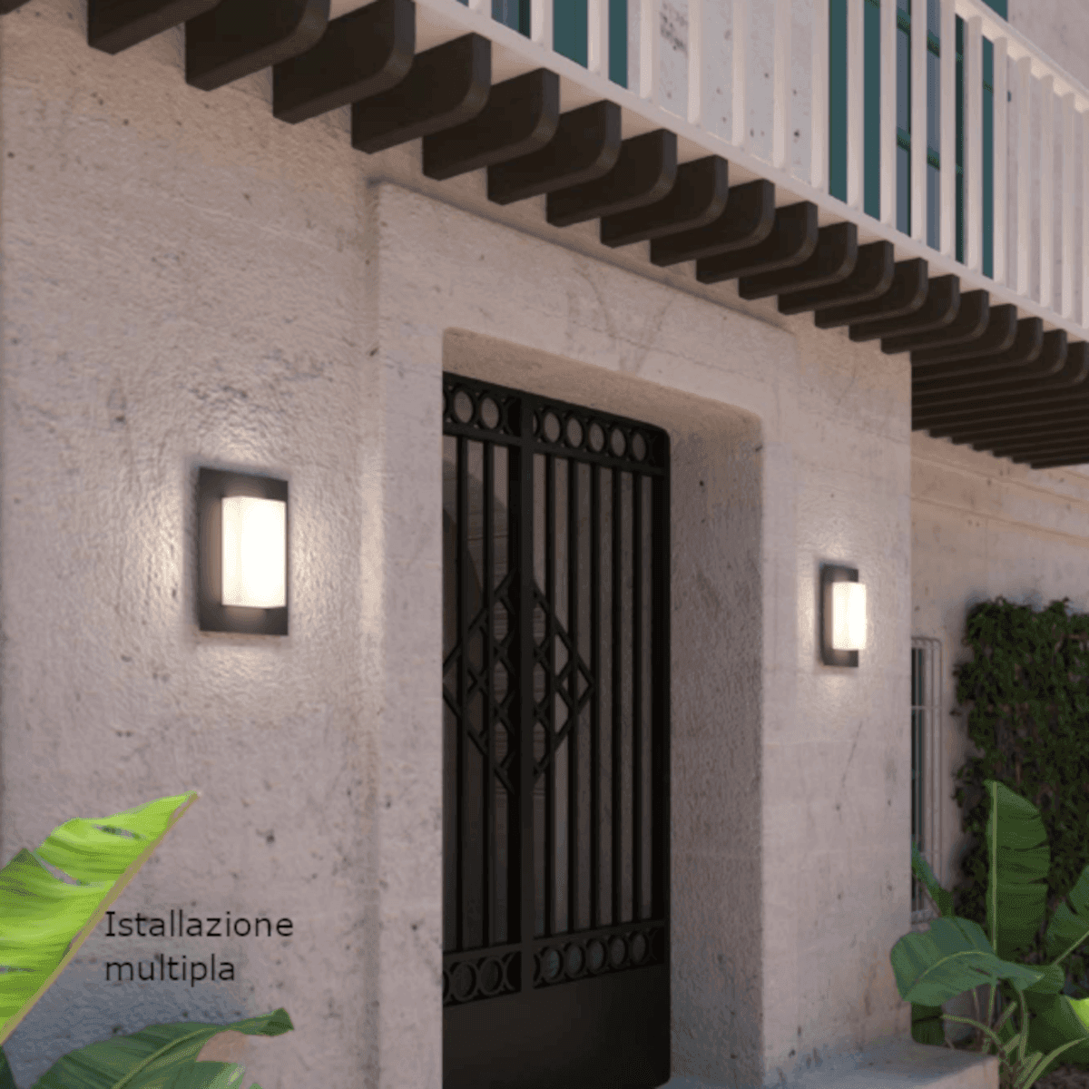Plafoniera moderno Top Light MIAMI PLUS R GX53 LED IP54 alluminio policarbonato - 7