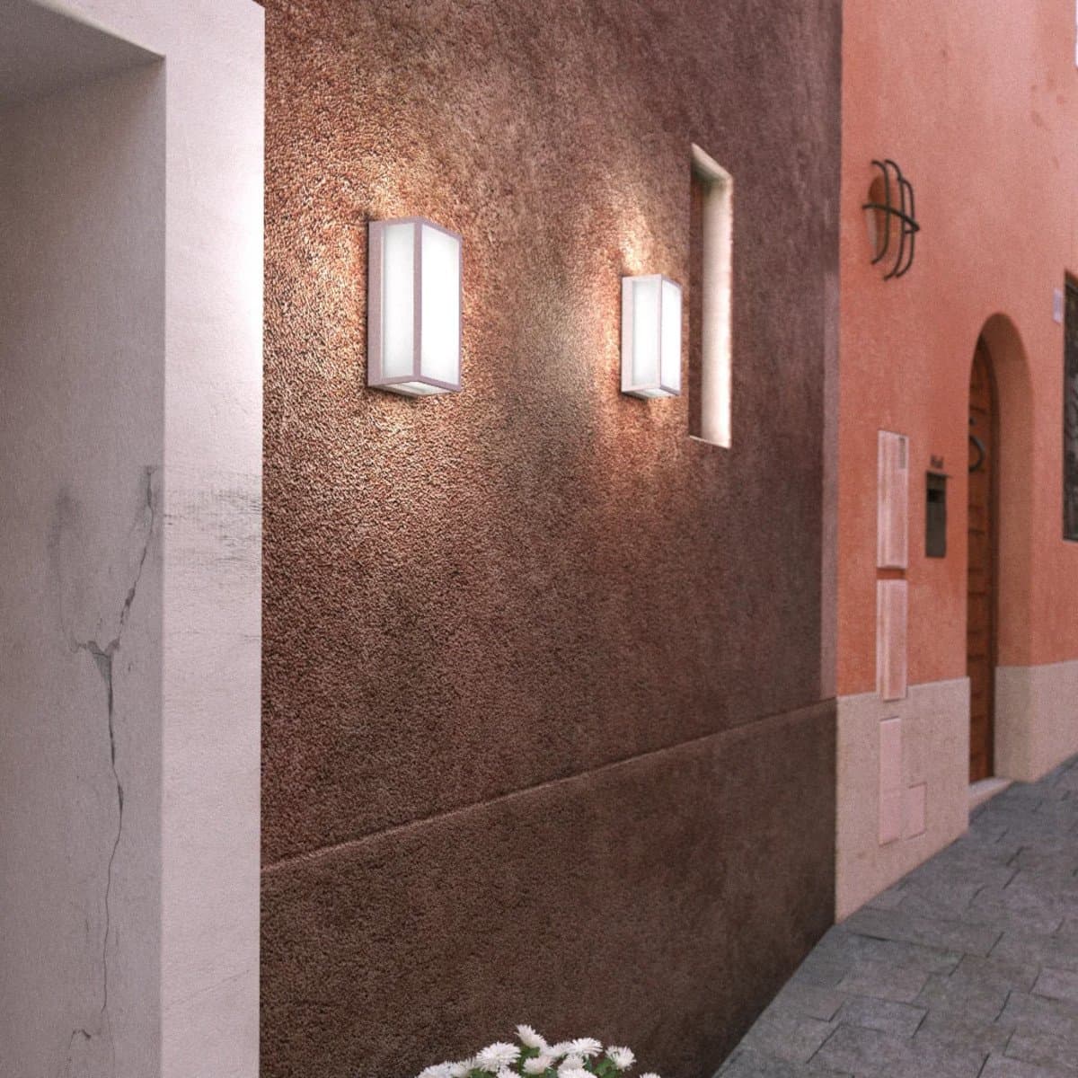 Applique moderno Top Light OSAKA RP GX53 LED IP54 alluminio policarbonato - 3