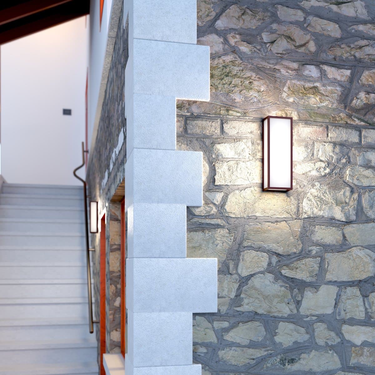 Applique moderno Top Light OSAKA RG GX53 LED IP54 alluminio policarbonato - 3