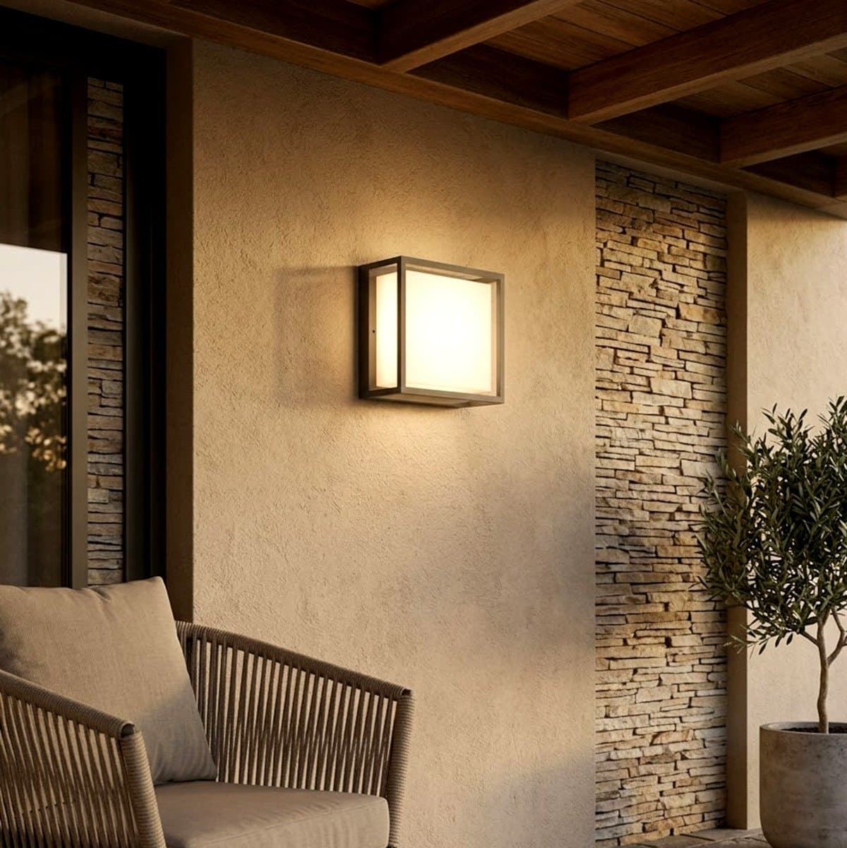 Plafoniera moderna Top Light OSAKA Q GX53 LED IP54 alluminio policarbonato - 4
