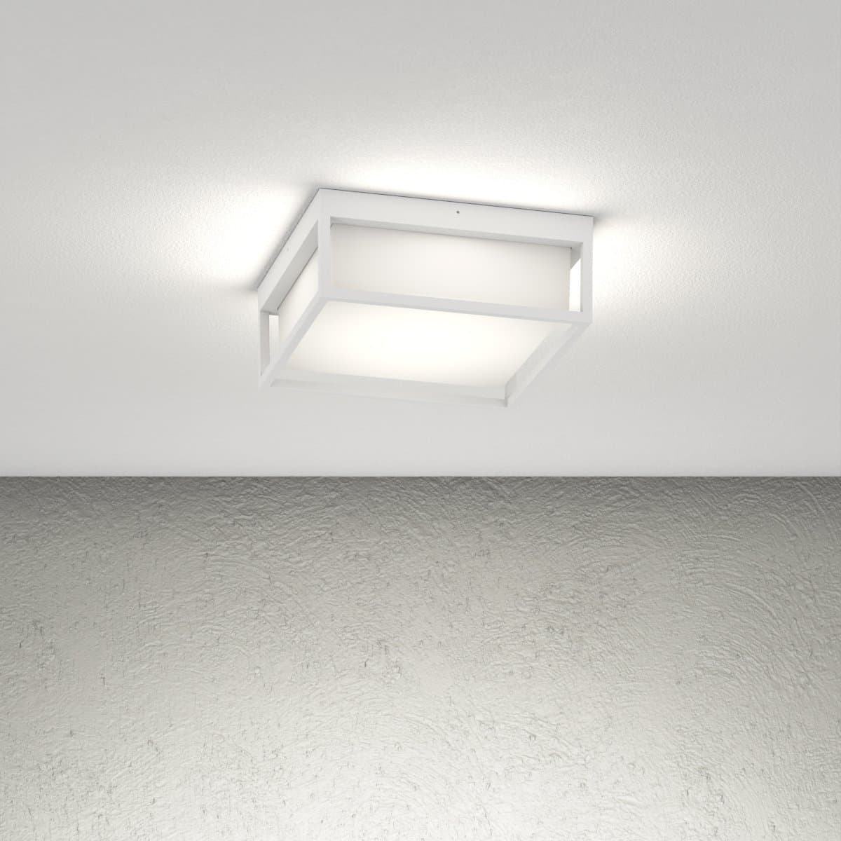 Plafoniera moderna Top Light OSAKA Q GX53 LED IP54 alluminio policarbonato - 6