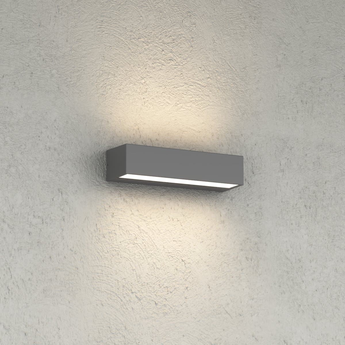 Applique LED Top Light PORTO 22B IP65 CCT biemissione alluminio vetro - 2