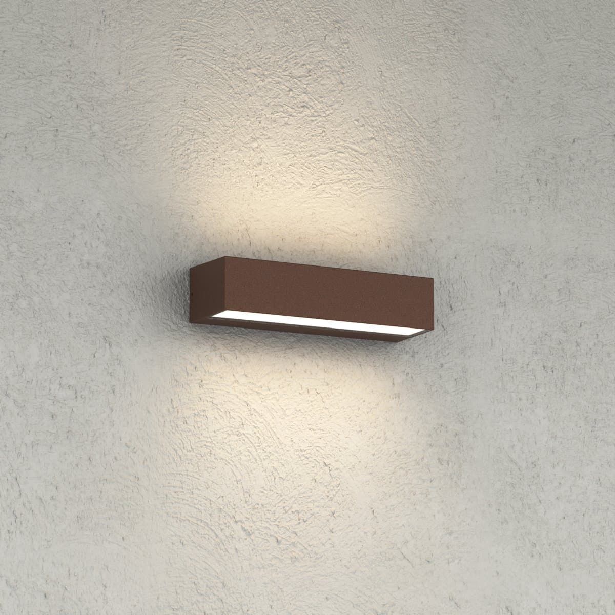 Applique LED Top Light PORTO 22B IP65 CCT biemissione alluminio vetro - 8