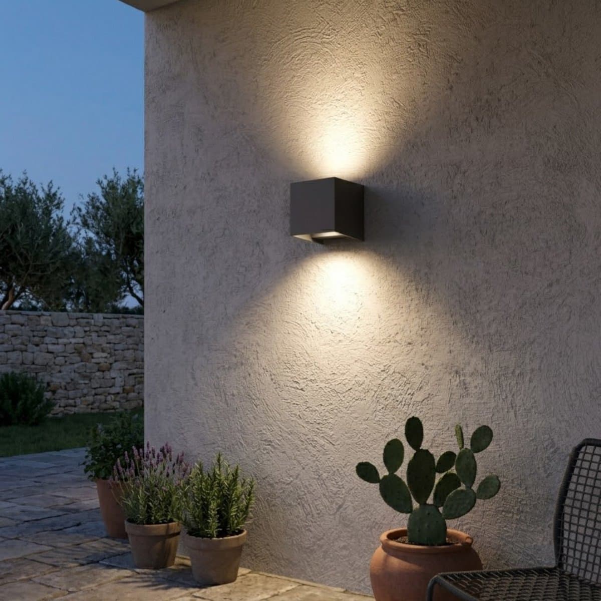 Applique LED Top Light PERTH AP IP65 CCT biemissione alluminio - 3