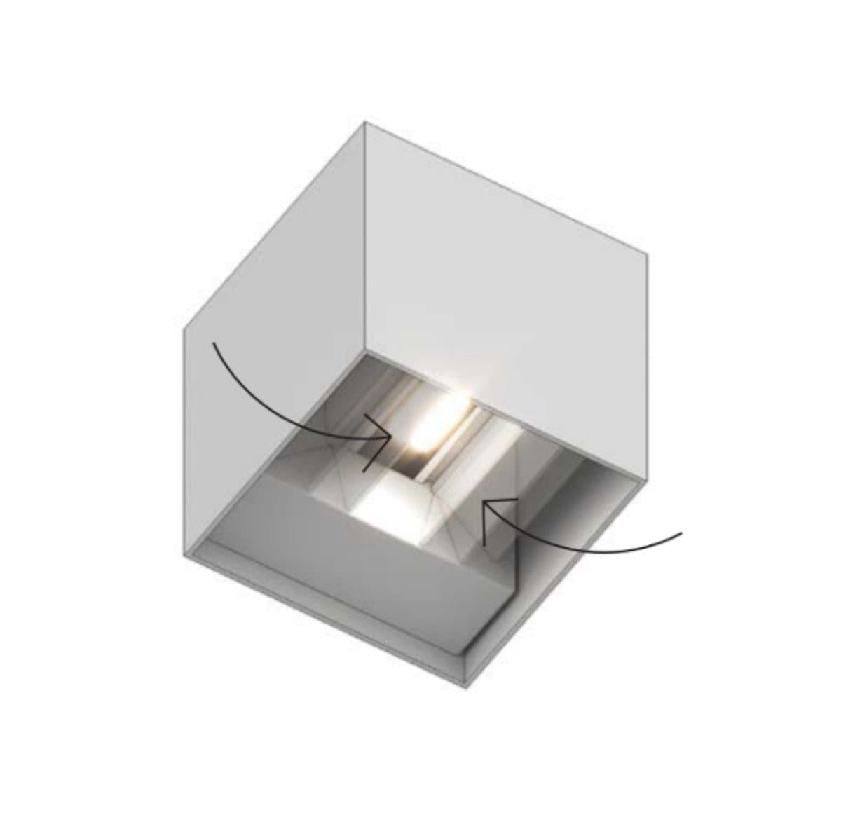 Applique LED Top Light PERTH AG IP65 CCT biemissione alluminio - 12