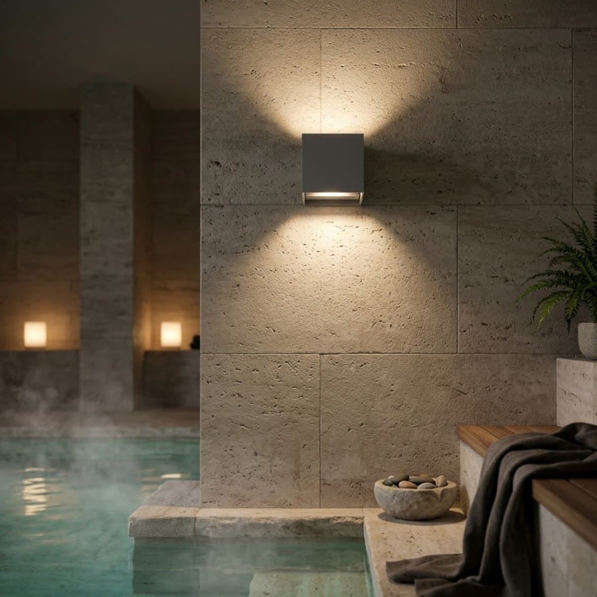 Applique LED Top Light PERTH AG IP65 CCT biemissione alluminio - 4