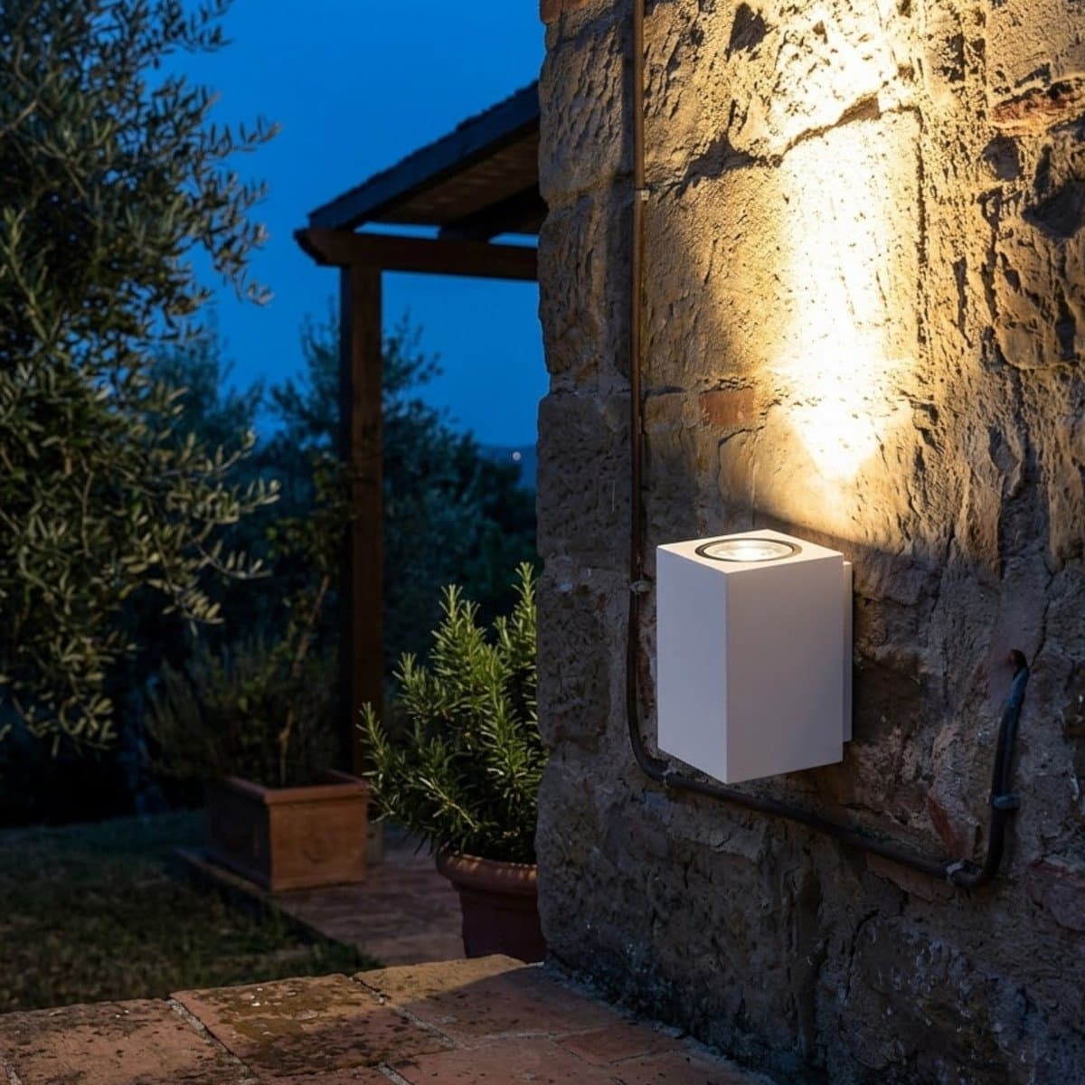 Applique moderno Top Light ATENE AP GU10 LED IP65 monoemissione alluminio - 4