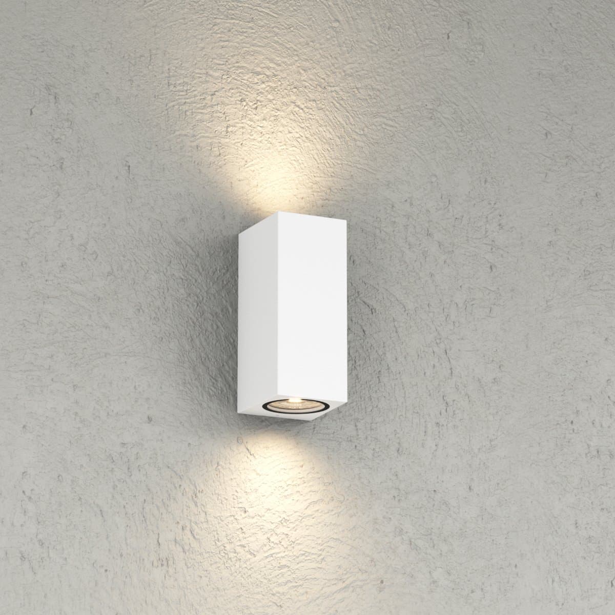 Applique moderno Top Light ATENE AG GU10 LED IP65 Biemissione alluminio - 6
