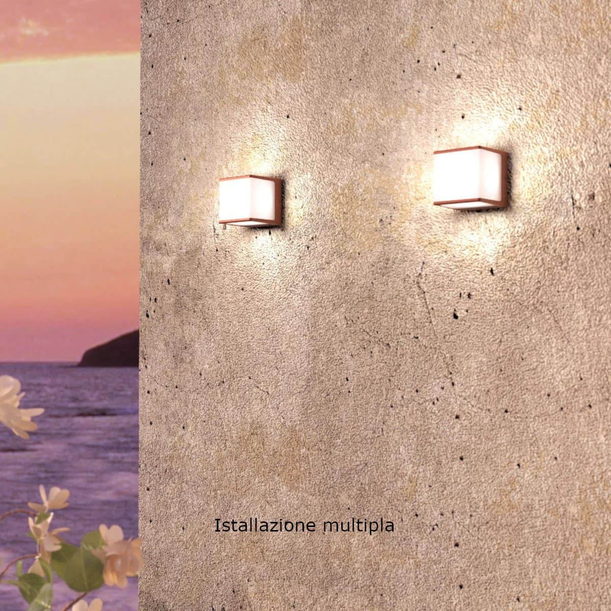 Applique classico Top Light DUBAI CO GX53 LED IP54 alluminio policarbonato - 3