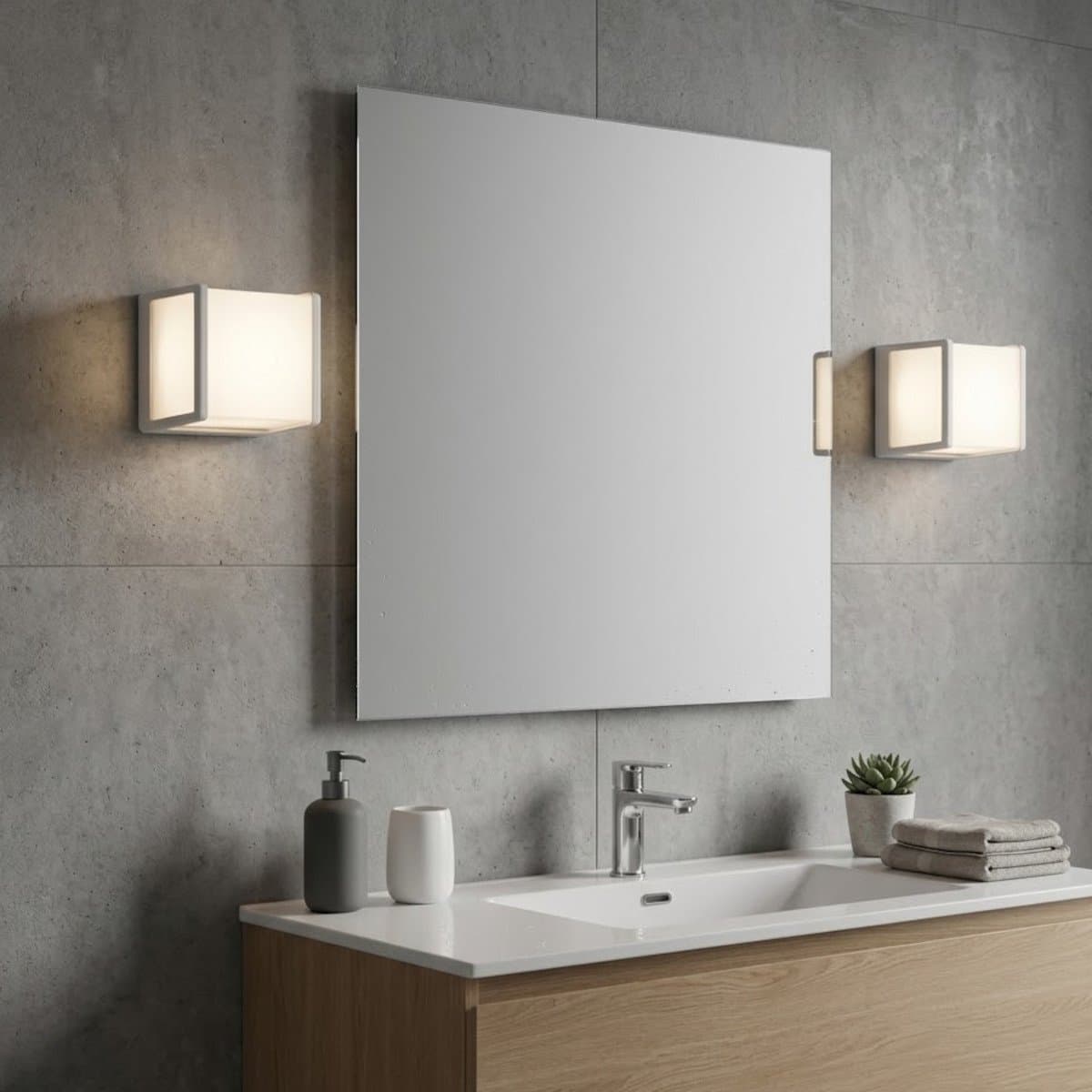 Applique moderno Top Light DUBAI GX53 LED IP54 alluminio policarbonato - 3