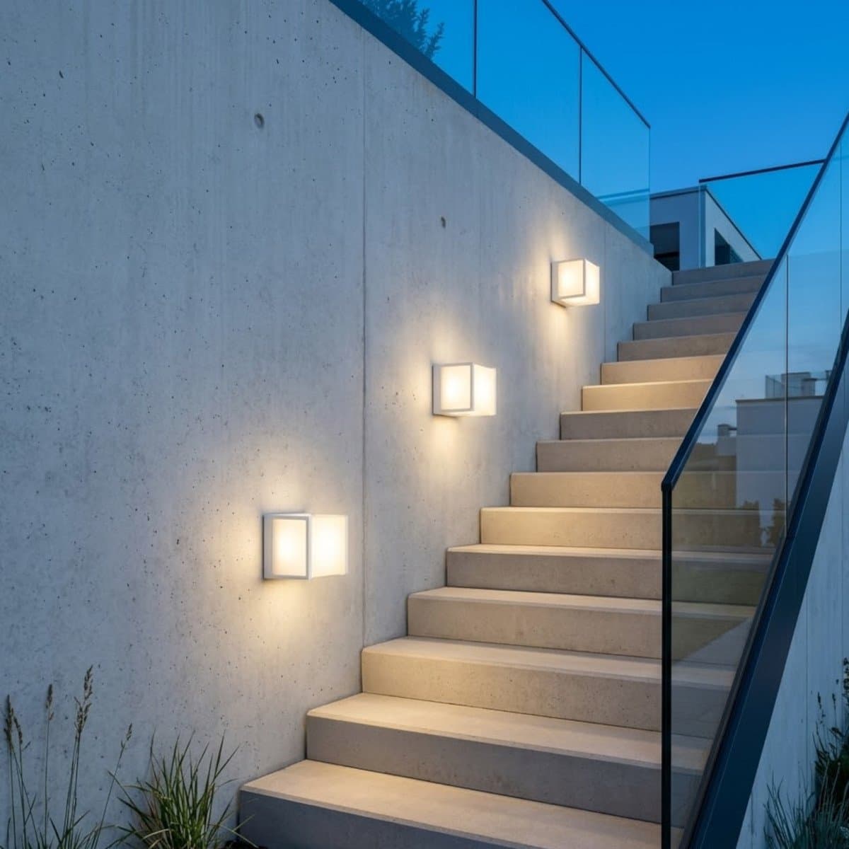 Applique moderno Top Light DUBAI GX53 LED IP54 alluminio policarbonato - 4