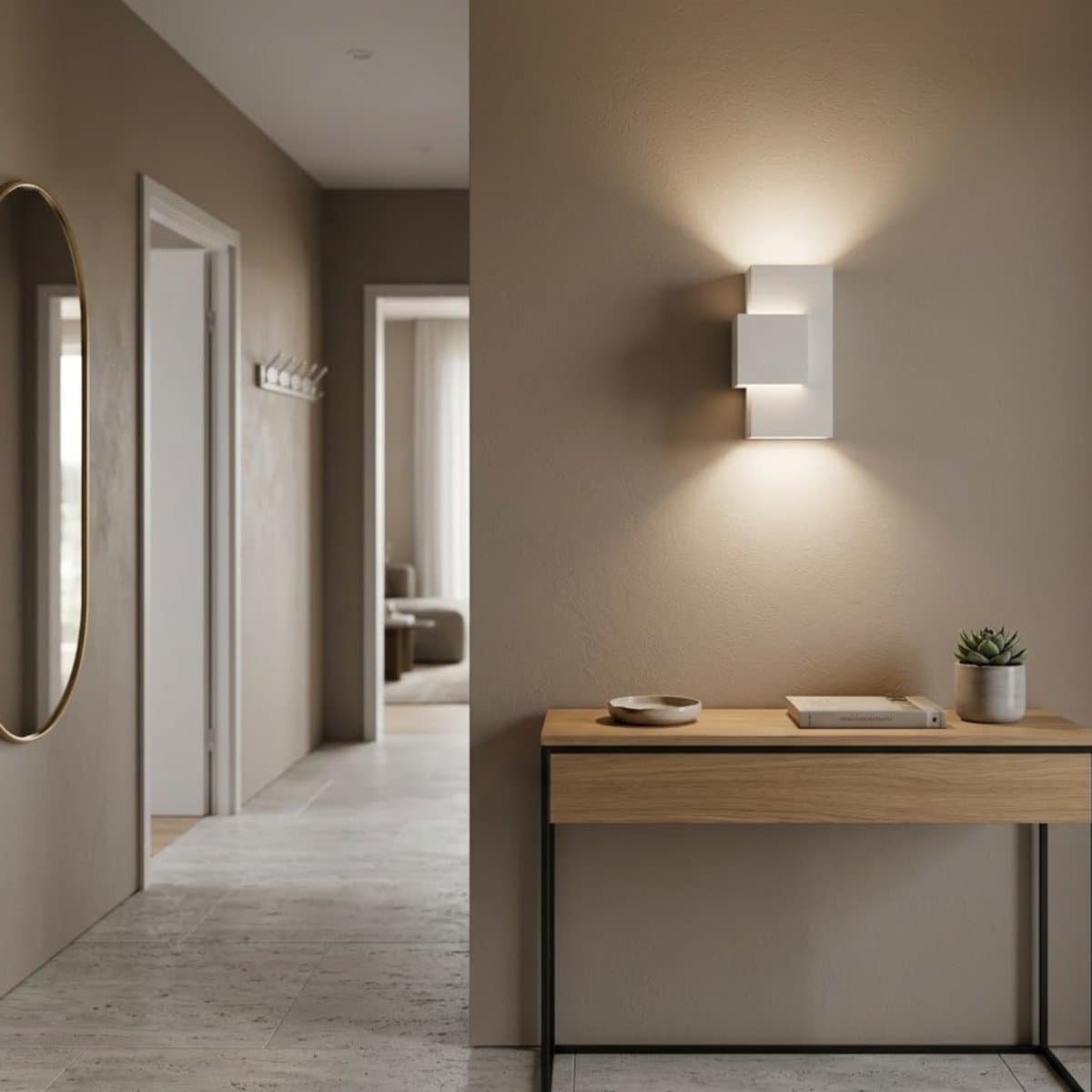 Applique gesso Lampadari Bartalini AIAHG R7s 118mm LED biemissione - 3