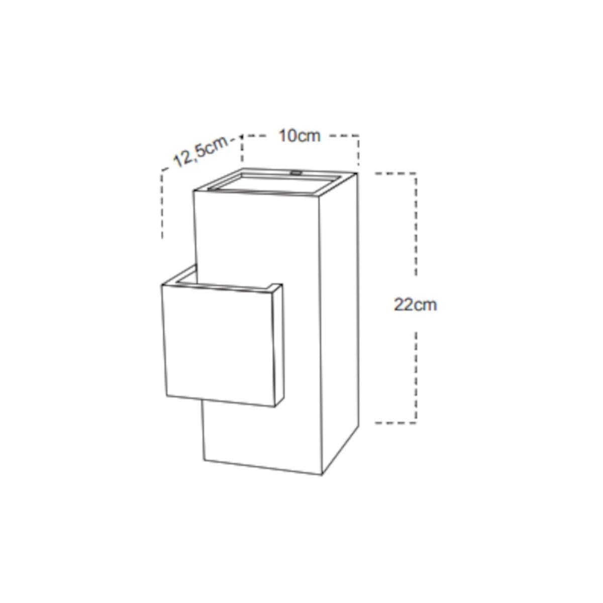 Applique gesso Lampadari Bartalini AIAHG R7s 118mm LED biemissione - 4