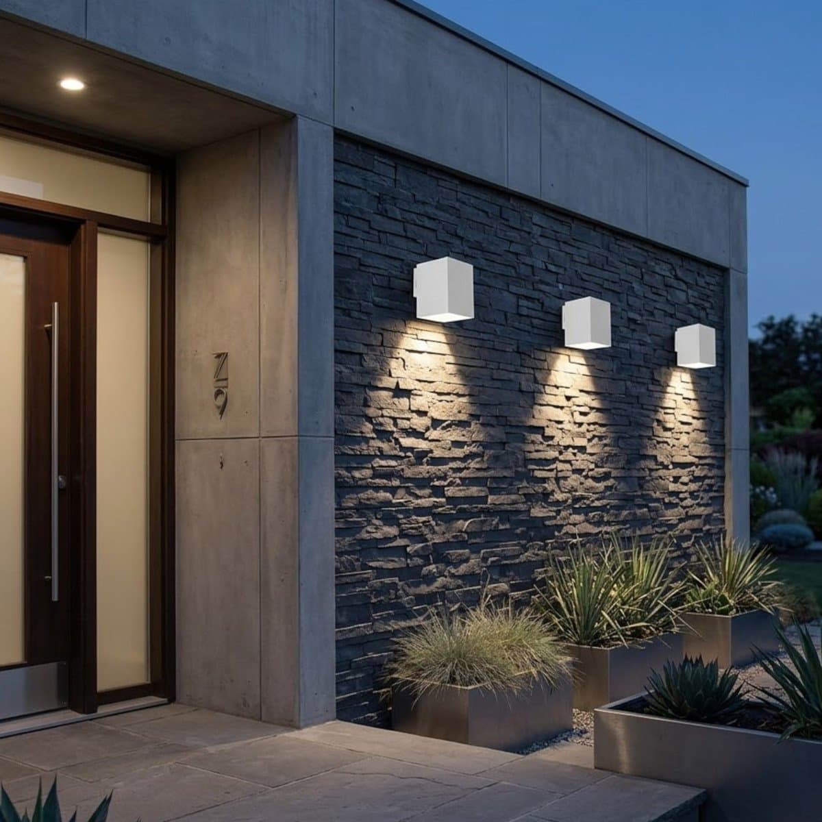 Applique moderno Lampadari Bartalini IDOR Q1 LED IP65 termoplastico monoemissione - 2